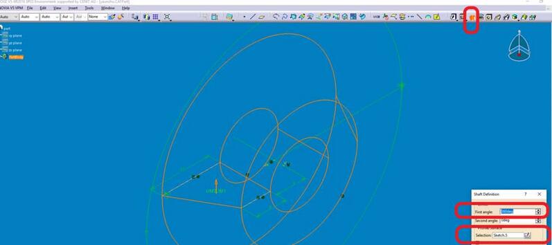 Catia创建一个旋转体零件模型的操作方法