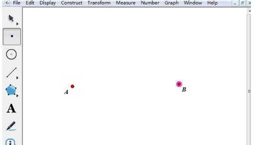 几何画板度量两点间的距离的方法