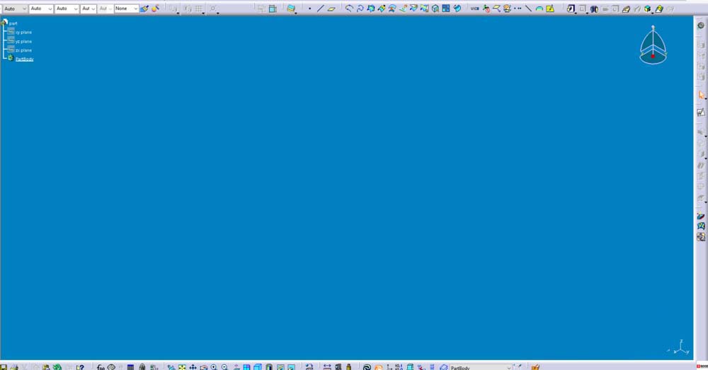 Catia创建一个旋转体零件模型的操作方法