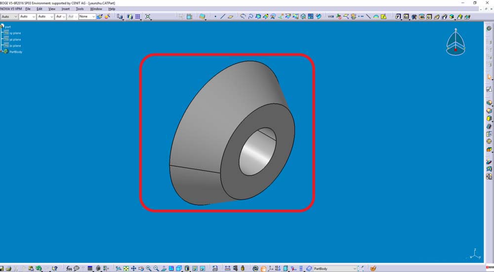 Catia创建一个旋转体零件模型的操作方法