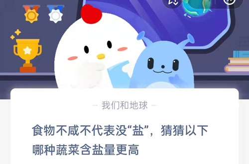 食物不咸不代表没盐,猜猜以下哪种蔬菜含盐量更高