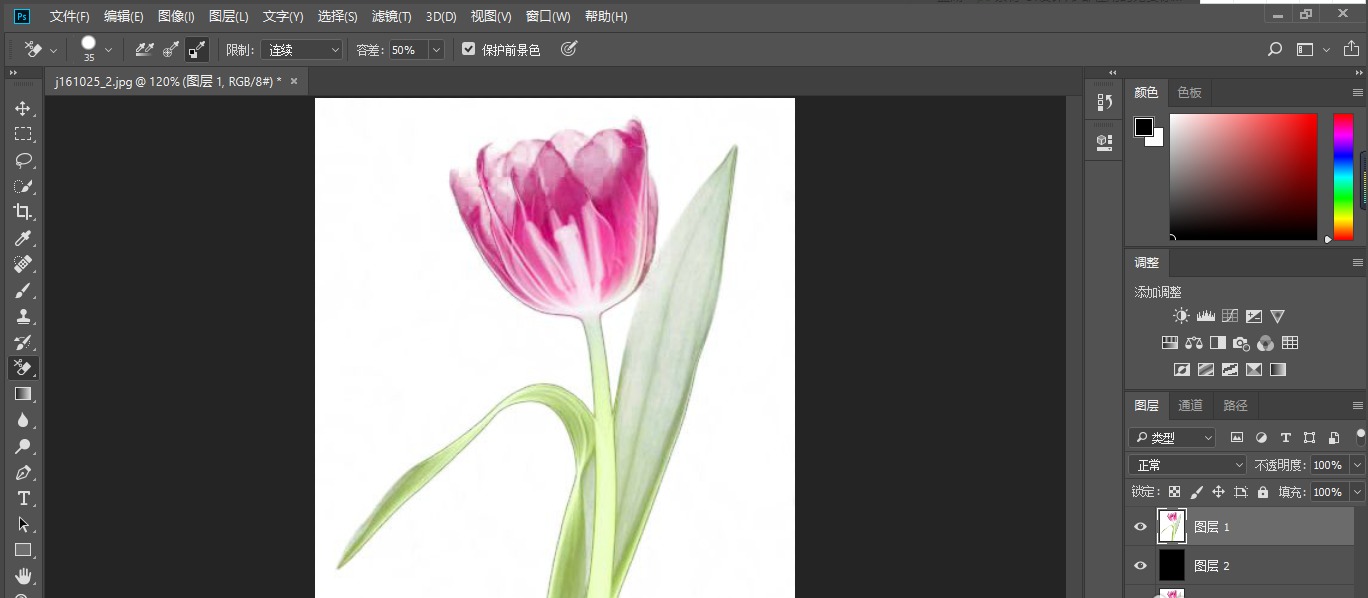 如何用photoshop抠出带有透明效果的花朵?photoshop抠出带有透明效果的花朵的步骤教程