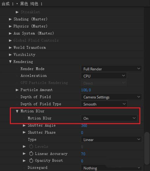 AE制作爱情公寓片头花瓣飘落效果的操作步骤