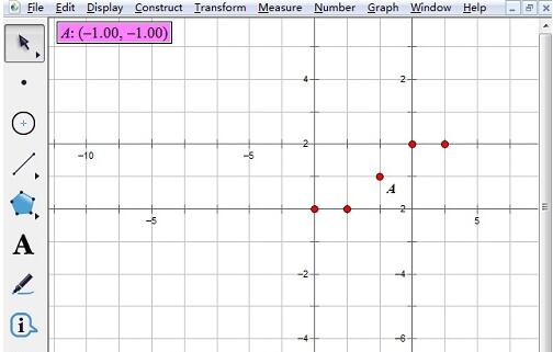 使用几何画板标记坐标系功能的操作步骤