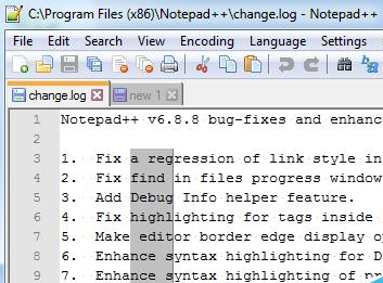 Notepad++选择一竖行代码并替换的操作方法
