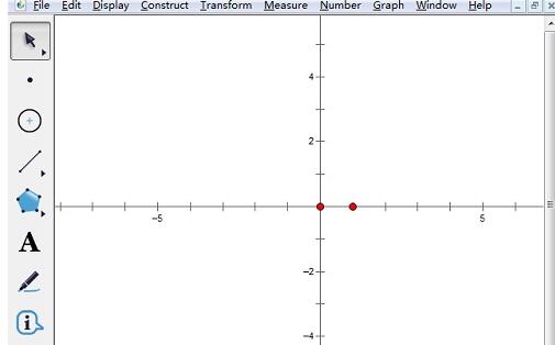 使用几何画板标记坐标系功能的操作步骤