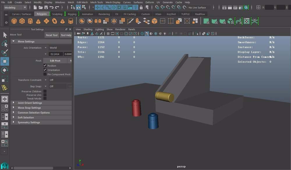 maya将模型改变中心点和方向的具体方法