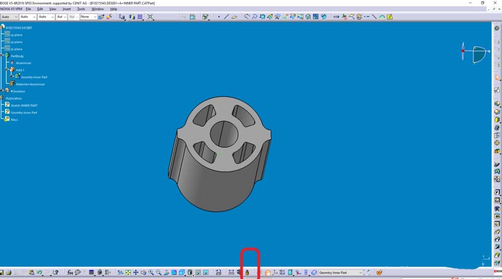 Catia测量模型重量的操作步骤
