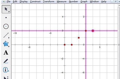 使用几何画板标记坐标系功能的操作步骤