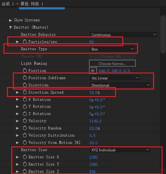 AE制作爱情公寓片头花瓣飘落效果的操作步骤