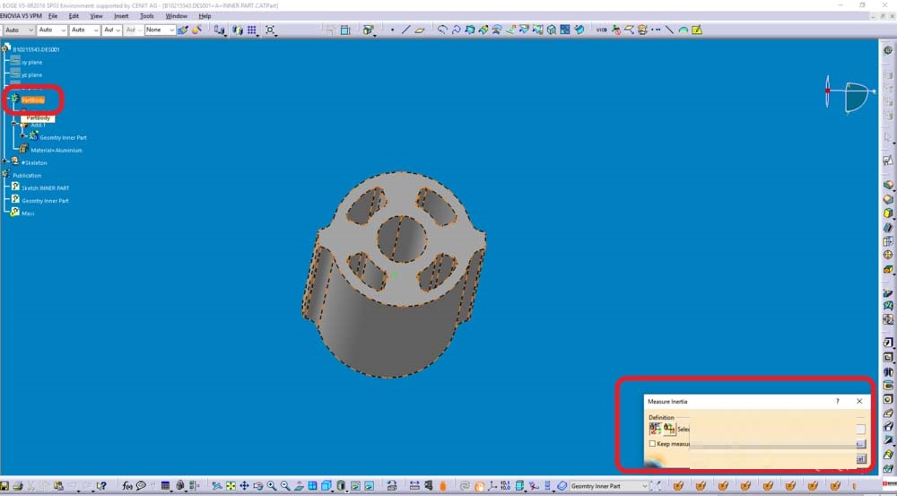 Catia测量模型重量的操作步骤