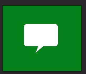 photoshop cs6制作绿色对话的方法步骤