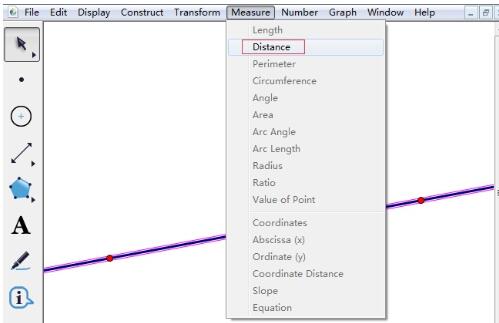 几何画板度量点到直线的距离的方法步骤