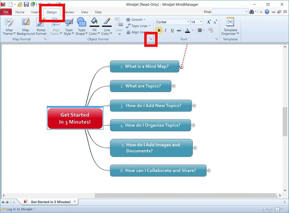 mindmanager调整项目间距的操作教程
