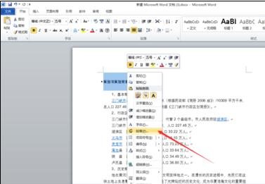 Word 2010中编辑目录的详细方法