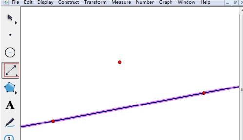 几何画板度量点到直线的距离的方法步骤