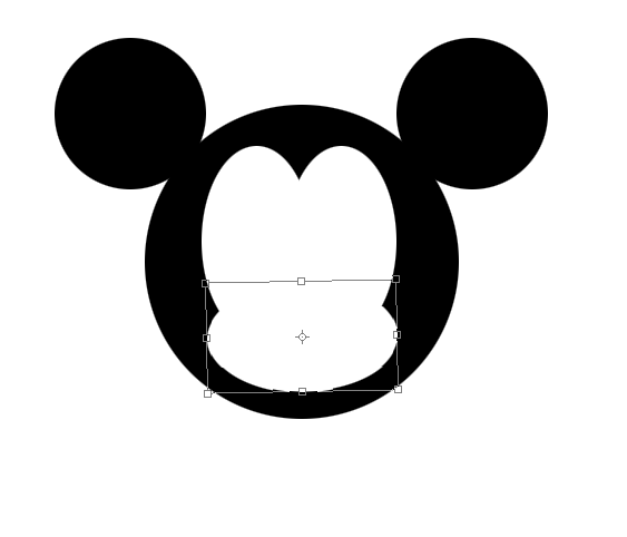 Photoshop设计米老鼠头像的操作过程