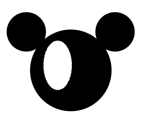 Photoshop设计米老鼠头像的操作过程