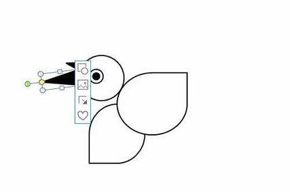 PPT绘制一只可爱的小鸟的详细步骤